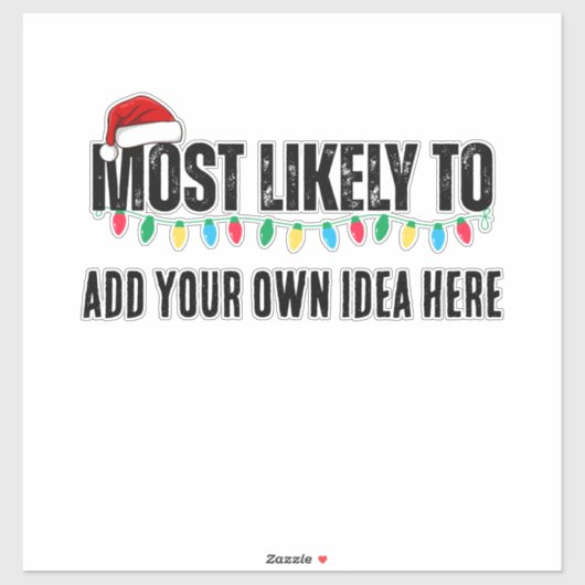 😂クリスマスおもしろいになる可能性が最も高い引用文を作成 シール (シート)