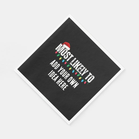 😂クリスマスおもしろいになる可能性が最も高い引用文を作成 スタンダードランチョンナプキン (角)