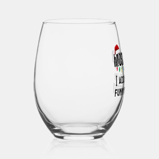 😂クリスマスおもしろいになる可能性が最も高い引用文を作成 ステムなしワイングラス (右)