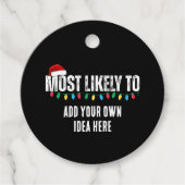 😂クリスマスおもしろいになる可能性が最も高い引用文を作成 フェイバータグ (正面)