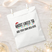 😂クリスマスおもしろいになる可能性が最も高い引用文を作成 フェイバーバッグ (クリップ留めされた状態)