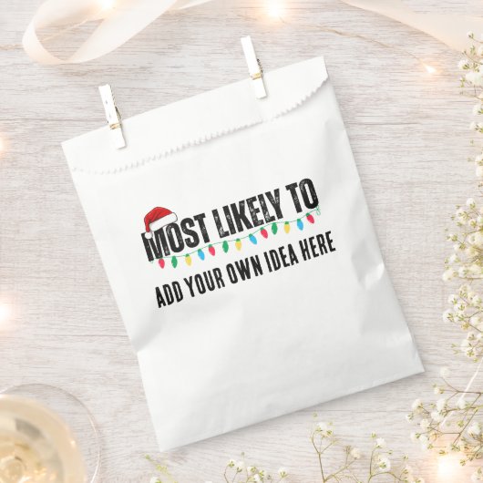 😂クリスマスおもしろいになる可能性が最も高い引用文を作成 フェイバーバッグ (クリップ留めされた状態)