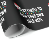 😂クリスマスおもしろいになる可能性が最も高い引用文を作成 ラッピングペーパー (ロールコーナー)