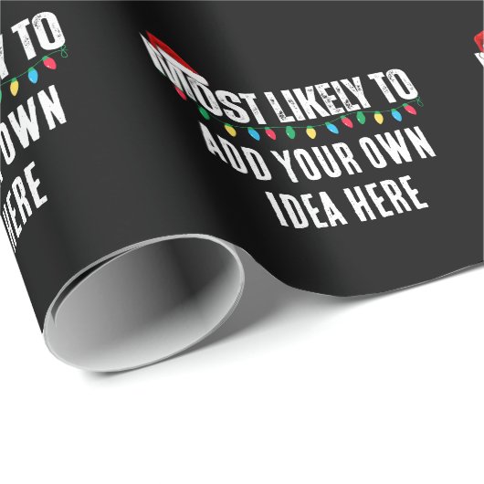 😂クリスマスおもしろいになる可能性が最も高い引用文を作成 ラッピングペーパー (ロールコーナー)