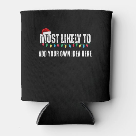 😂クリスマスおもしろいになる可能性が最も高い引用文を作成 缶クーラー (正面)