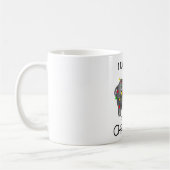 クリスマスおもしろいにカバが欲しい コーヒーマグカップ (左)