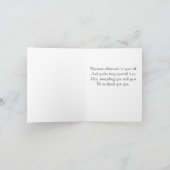 クリスマスおもしろいにサンタとトナカイの雪のシーン シーズンカード (内部)