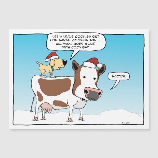 クリスマスおもしろいにサンタのためのクッキーとスコッチ (正面)