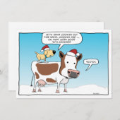 クリスマスおもしろいにサンタのためのクッキーとスコッチ (正面/裏面)