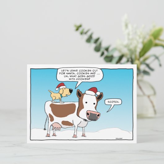 クリスマスおもしろいにサンタのためのクッキーとスコッチ (スタンド正面)