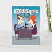 クリスマスおもしろいにストレスを感じる シーズンカード (正面)