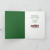 クリスマスおもしろいに向けて準備ができた秋田犬 シーズンカード (内部)