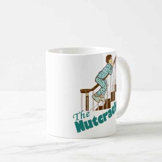 クリスマスおもしろいのくるみ割り コーヒーマグカップ (正面右)