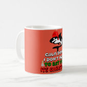 クリスマスおもしろいのサメかわいい コーヒーマグカップ (正面左)