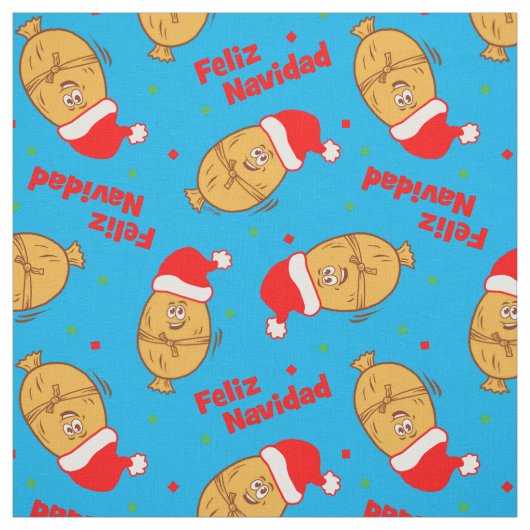 クリスマスおもしろいのタマレス模様 ファブリック (見本)