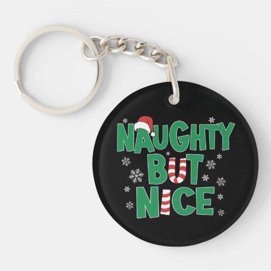 クリスマスおもしろいのユーモアをいけな冗談で言う キーホルダー (正面)