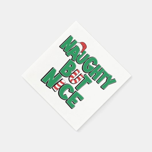 クリスマスおもしろいのユーモアをいけな冗談で言う スタンダードカクテルナプキン (角)