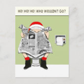 クリスマスおもしろいの休日の漫画 シーズンポストカード (正面)