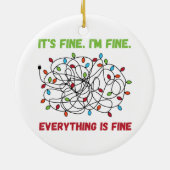 クリスマスおもしろいの光素晴らし音素晴らし セラミックオーナメント (裏面)