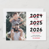 クリスマスおもしろいの写真 シーズンカード (正面)