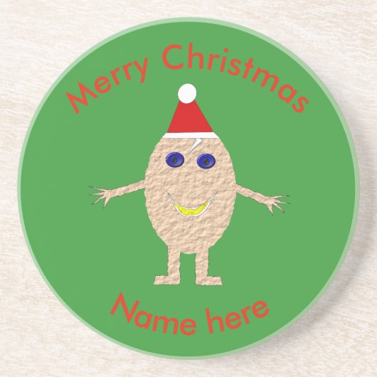 クリスマスおもしろいの卵コースター コースター (正面)