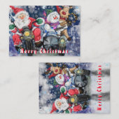 クリスマスおもしろいの友だちとクリスマスカード ノートカード (正面/裏面)