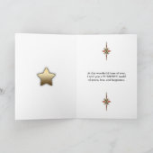 クリスマスおもしろいの帽子をかぶった猫 シーズンカード (内部)