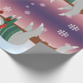 クリスマスおもしろいの怠 ラッピングペーパー (角)