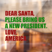 クリスマスおもしろいの政治新大統領 ウィンドウサイン (シート2)