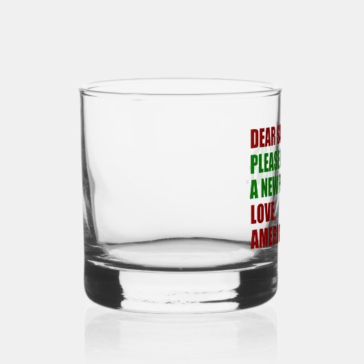 クリスマスおもしろいの政治新大統領 ウイスキーグラス (右)