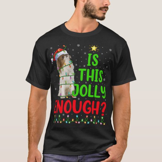 クリスマスおもしろいの木はこの程すてき度のあご日本のだ Tシャツ (正面)