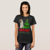クリスマスおもしろいの木はこの程すてき度のあご日本のだ Tシャツ (正面フル)