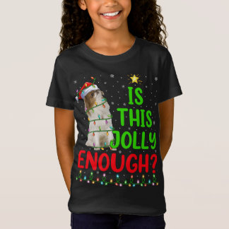 クリスマスおもしろいの木はこの程すてき度のあご日本のだ Tシャツ
