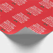 クリスマスおもしろいの木笑わされるの不作法 ラッピングペーパー (角)