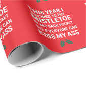 クリスマスおもしろいの木笑わされるの不作法 ラッピングペーパー (ロールコーナー)