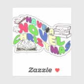 クリスマスおもしろいの本読本のための波打つ文字 シール (シート)