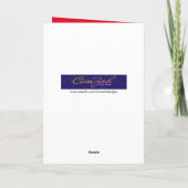 クリスマスおもしろいの歌を大声で歌う猫|過去記事 カード (裏面)