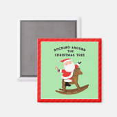 クリスマスおもしろいの馬 マグネット (正面/裏面)