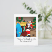 クリスマスおもしろいはがき シーズンポストカード (スタンド正面)