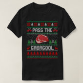 クリスマスおもしろいはガバゴールタッキーで醜いクリスマスを過ごす Tシャツ (デザイン正面)