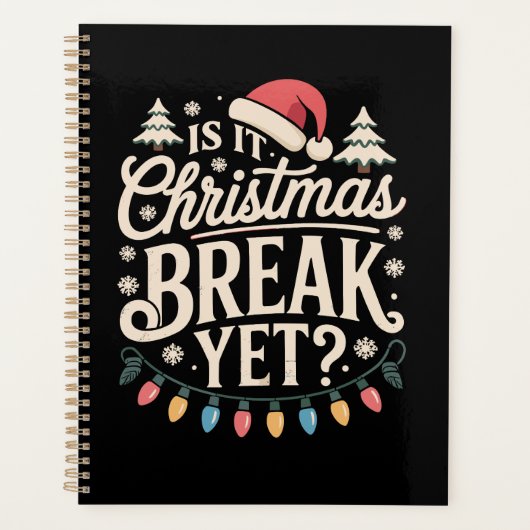 クリスマスおもしろいはクリスマス休暇だが先生 プランナー手帳 (正面)