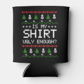 クリスマスおもしろいは私のシャツの醜いセーターTシャツだ 缶クーラー (正面)
