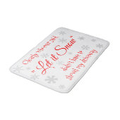 クリスマスおもしろいは雪の皮肉を言う バスマット (アングル)