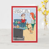 クリスマスおもしろいをプレゼント カード (黄色い花)