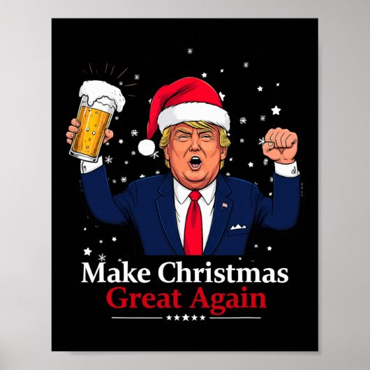 クリスマスおもしろいを作り直すクリスマス素晴らし切り株 ポスター (正面)
