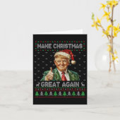 クリスマスおもしろいを作るトランプクリスマスシャ素晴らしツ カード (黄色い花)