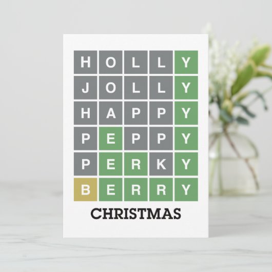 クリスマスおもしろいを悩ます シーズンカード (スタンド正面)