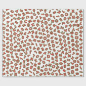 クリスマスおもしろいアルファベットパターン ラッピングペーパー (フラット)