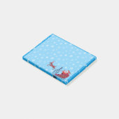 クリスマスおもしろいイラストレーション。サンタとルドルフ ポストイット (アングル)