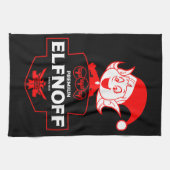 クリスマスおもしろいウォッカ キッチンタオル (横)